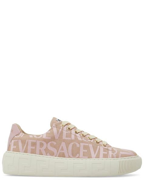 versace canvas sneakers|Versace collection sneakers.